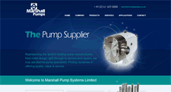 Desktop Screenshot of marshallpumps.co.uk