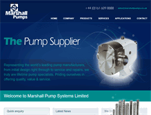 Tablet Screenshot of marshallpumps.co.uk